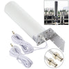 Antena de barril externa 4G LTE WiFi 12DBi Omni con TS9 macho (blanco)