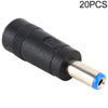 20 PCS 5.5 x 2.5mm DC Hembra a 5.5 x 2.1mm DC Punta de enchufe macho