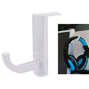 Soporte universal para auriculares, monitor de PC, escritorio, soporte para auriculares, soporte, gancho (blanco)