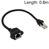 RJ45 HEMBRA A MAYERA CATE DE LA RED DE LA RED CABLE DE LA EXTENSIÓN DEL TORNILLO, LONGITUD: 0.6M