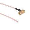 RP-SMA Cable flexible de mamparo de tuerca macho de 2,5 mm, longitud: 20 cm