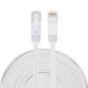 Cable LAN de red Ethernet plano ultrafino CAT6 de 20 m, cable de conexión RJ45 (blanco)