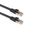 Cable LAN de red plana CAT8 con blindaje doble CAT8-2, longitud: 0,5 m
