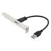 Cabezal de soporte de panel de 20 cm USB-C / Tipo-C hembra a USB 3.0 Cable de extensión macho Cable de conector de cable