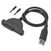 SAP SATA 13 PIN hembra a USB 2.0 Adaptador Convertidor Cable para la unidad óptica de DVD de CD impar para computadora portátil, longitud del cable: alrededor de 45 cm