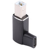 USB-C / Tipo C hembra a USB 2.0 B Adaptador maduro MIDI para instrumento electrónico / impresora / escáner / piano (negro)