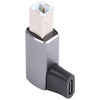 USB-C / Tipo C hembra a USB 2.0 B Adaptador maduro MIDI para instrumento electrónico / impresora / escáner / piano (gris)