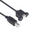 Cable de extensión de impresora USB BM a BF con orificio de tornillo, longitud: 50 cm