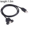Cable de extensión de impresora USB BM a BF con orificio de tornillo, longitud: 1,5 m