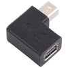 8K mini DisplayPort Femenina al adaptador de codo masculino