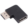 8K DisplayPort Male a Displayport Adaptador de codo femenino