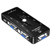 KSW-401V 4 VGA + 3 puertos USB a la caja del interruptor VGA KVM con el botón de control para el monitor, el teclado, el mouse, el cuadro de ajuste