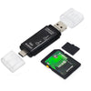 D-178 5 en 1 lector de tarjetas multifunción tipo C / USB-C (Negro)