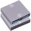 USB-C / TYPE-C hembra a femenina USB 1 a 2 Convertidor