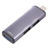 3 puertos USB 2.0 x 2 + USB 3.0 al adaptador de concentrador USB-C / TYPE-C
