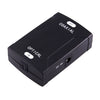 Adaptador convertidor de audio digital de entrada Toslink óptica a salida coaxial RCA (negro)