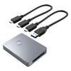 Lector de tarjetas Rocketek CR316 USB3.1 Gen2 CFexpress tipo B (gris plateado)