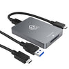 Lector de tarjetas Rocketek CR325 USB3.1 Gen2 CFexpress tipo B (gris plateado)