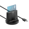Rocketek SCR02 Desktop USB2.0 SIM / CAC Lector de tarjetas inteligentes (Negro)