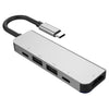 Adaptador HUB 5 en 1 HDMI + USB x 2 + PD x 2 a USB-C / Type-C