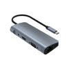Adaptador HUB 9 en 1 RJ45 + PD + SD/TF + USB 3.0 x 2 + HDMI + VGA + Audio a USB-C / Type-C