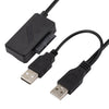 Cable adaptador SATA a USB 2.0 Cable de unidad óptica con fuente de alimentación