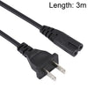 Cable de alimentación de CA para computadora portátil de EE. UU. de estilo de 2 clavijas de alta calidad, longitud: 3 m