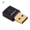 EDUP EP-AC1619 Mini USB inalámbrico 600Mbps 2.4G / 5.8Ghz 150M + 433M Tarjeta de red WiFi de doble banda para Nootbook / Laptop / PC (Negro)