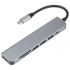 Adaptador 7 en 1 USB-C / Type-C a estación de acoplamiento USB HUB