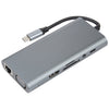 11 en 1 USB-C / Type-C a adaptador HUB de estación de acoplamiento USB (puerto de red de 1000M)