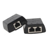 RJ45 a 2 x RJ45 Acoplador de red Ethernet Thunder Lightning Protection (Negro)