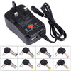 Enchufe del Reino Unido Adaptador de enchufe de pared de alimentación universal de 30 W con puerto USB de 5 V 2.1 A, puntas: 8 piezas, longitud del cable: aproximadamente 1,2 m