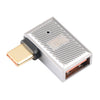 USB-C / Type-C Macho a USB Hembra 10 Gbps Adaptador de carga de curva lateral de 90 grados