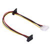 Cable de extensión de fuente de alimentación hembra Molex de 35 cm y 4 pines a 2 x SATA hembra