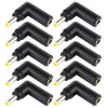 10 PCS 4.5 x 3.0 mm Hembra a 4.0 x 1.7 mm Conector de adaptador de codo macho