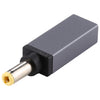 Conector adaptador macho PD 18.5V-20V 5.5x2.5mm (gris plateado)