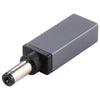 Conector adaptador macho PD 18.5V-20V 5.5x2.1mm (gris plateado)