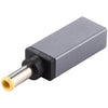 Conector adaptador macho PD 19V 5.0x3.0mm (gris plateado)