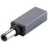 Conector adaptador macho PD 19V 6.0x0.6mm (gris plateado)