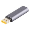 Conector adaptador macho cuadrado pequeño PD 12V (segunda generación) para Lenovo (gris plateado)