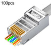 100pcs Cat6e Pasar a través del conector modular RJ45 Plug