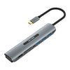 V216 9 en 1 USB-C / Tipo-C a PD + 3 x USB 3.0 + USB-C / Tipo-C + SD + TF + HDMI + ADAPTADOR DE HUB VGA