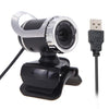 A859 12.0 megapíxeles HD 360 grados WebCam USB 2.0 Cámara para PC con micrófono de absorción de sonido para computadora PC portátil, longitud del cable: 1.4 m