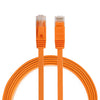 Cable LAN de red Ethernet plano ultrafino CAT6 de 1 m, cable de conexión RJ45 (naranja)