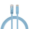 Cable LAN de red Ethernet plano ultrafino CAT6 de 1 m, cable de conexión RJ45 (azul)