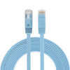 Cable LAN de red Ethernet plano ultrafino CAT6 de 3 m, cable de conexión RJ45 (azul)