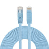 Cable LAN de red Ethernet plano ultrafino CAT6 de 5 m, cable de conexión RJ45 (azul)