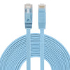 Cable LAN de red Ethernet plano ultrafino CAT6 de 8 m, cable de conexión RJ45 (azul)