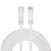 Cable LAN de red Ethernet plano ultrafino CAT6 de 8 m, cable de conexión RJ45 (blanco)