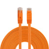 Cable LAN de red Ethernet plano ultrafino CAT6 de 10 m, cable de conexión RJ45 (naranja)